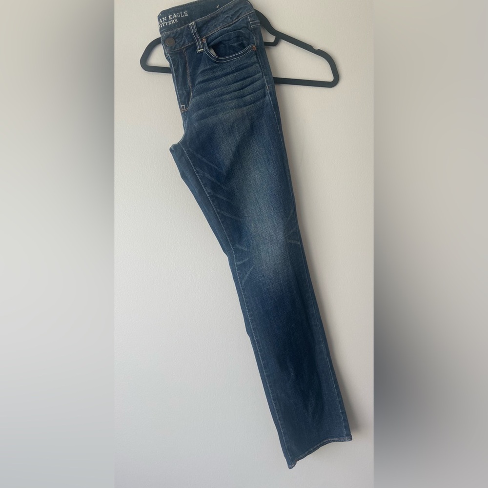 American Eagle Outfitters/ Women’s Dark Wash Straight Jeans/Size 10